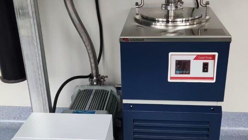 冷阱配套螺杆真空泵使用